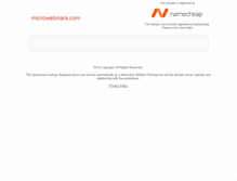 Tablet Screenshot of microwebinars.com